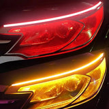 bande led phare voiture rouge