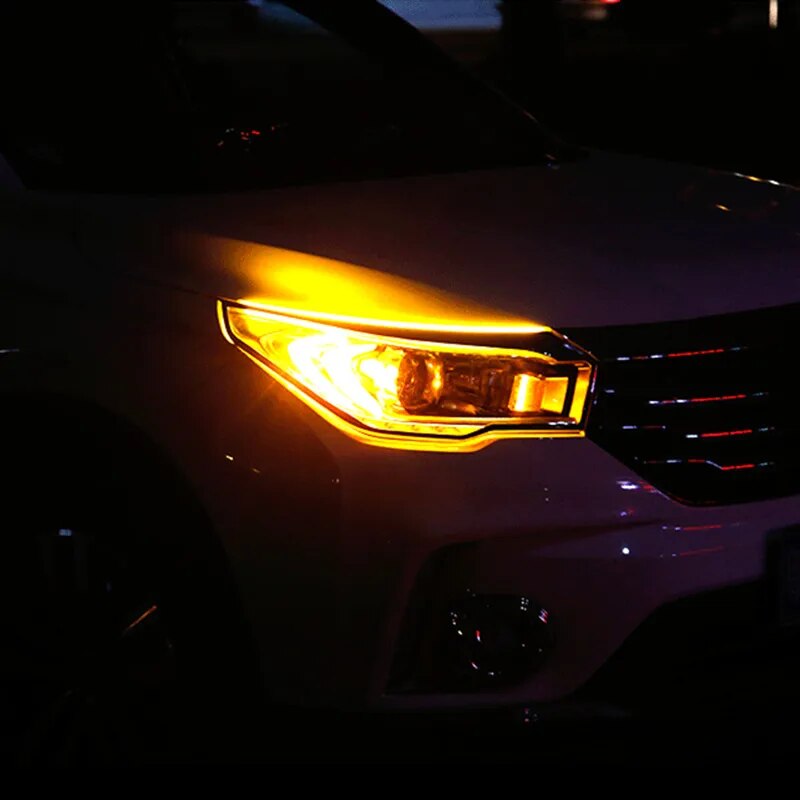 Feux de voiture universels à LED, bande de phares de voiture