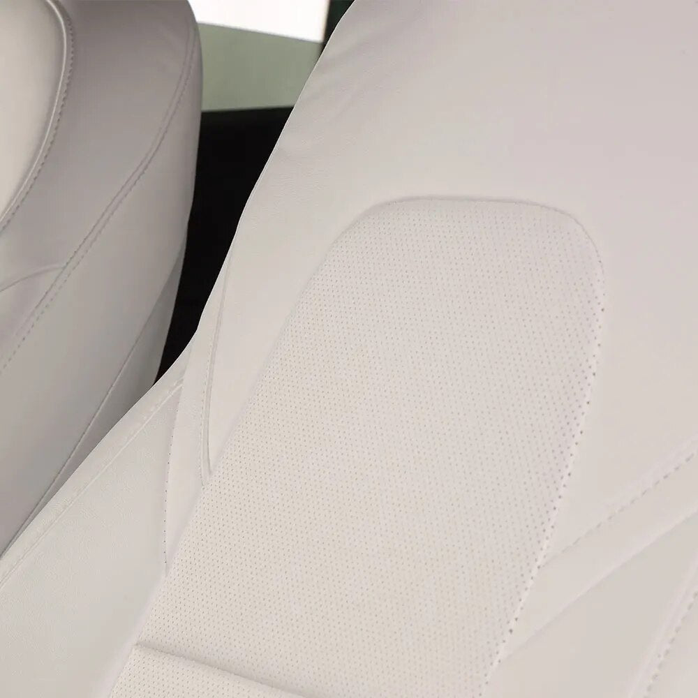 Housse de siège avant en cuir tesla model 3 Blanc Innov