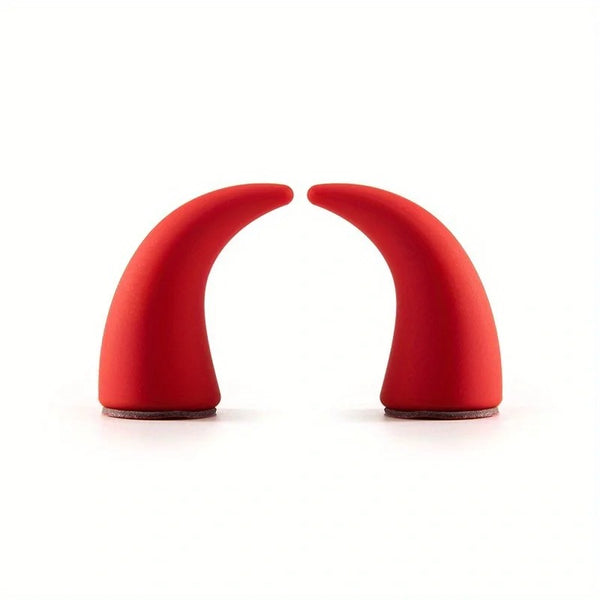 Paire de cornes de diable rouges, accessoire fun et décoratif pour intérieur auto