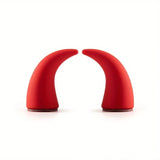 Paire de cornes de diable rouges, accessoire fun et décoratif pour intérieur auto