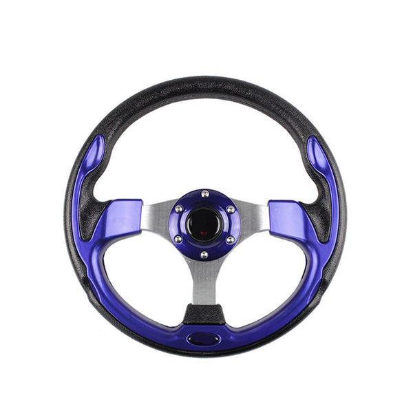 volant sport universel bleu stylise