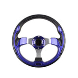 volant sport universel bleu stylise