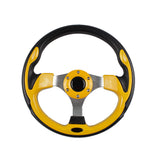 volant sport universel jaune vibrant