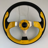 volant sport universel jaune