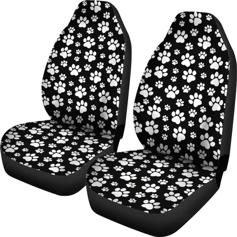1 coussin de siège de voiture carré noir avec bordure blanche (siège avant), Mode en ligne