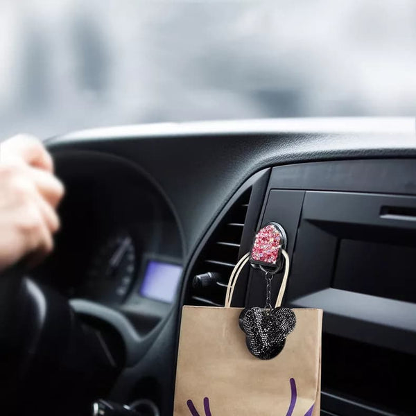 kit accessoire voiture femme petit crochet rouge
