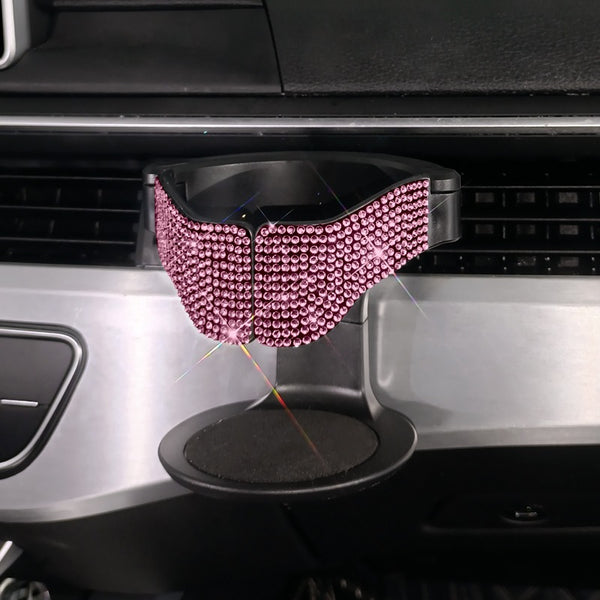 porte gobelet auto rose
