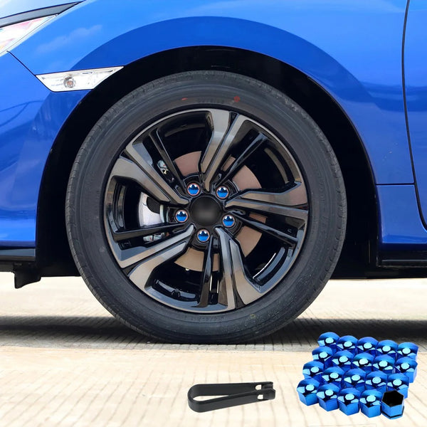 Cache écrou de roue de couleur Bleu - 17mn – Innov Boutique