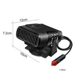 Dimensions du chauffage voiture dégivreur compact pour tableau de bord