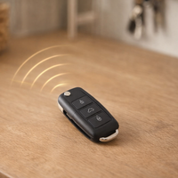 Clé de voiture sans protection exposée au piratage relais et au vol sans effraction