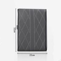 Dimensions du couvre-accoudoir voiture en cuir PU 32 x 22 cm, taille universelle pour accoudoir central