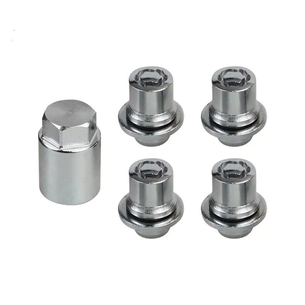 Zoom sur finition nickel-chrome triple couche des écrous antivol Toyota Lexus pour une résistance à la corrosion optimale