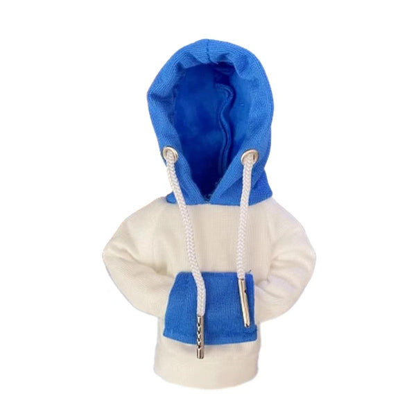 Hoodie Blanc et Bleu pour Levier de Vitesse