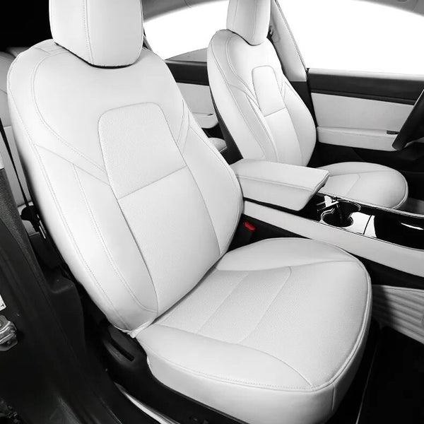 Ensemble complet de housses de siège de voiture, blanc, accessoires  d'intérieur Auto, Service de personnalisation pour Tesla Model 3/Y -  AliExpress