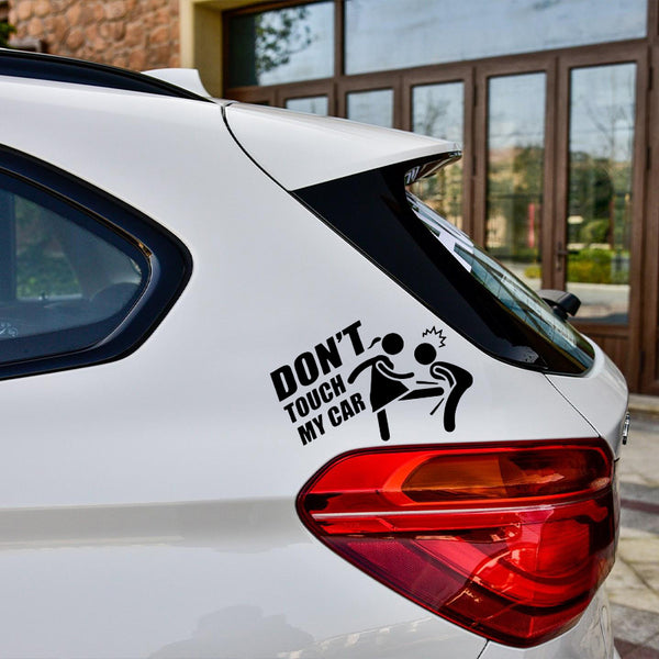 Sticker voiture humoristique noir 