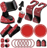 accessoires voiture féminin rouge