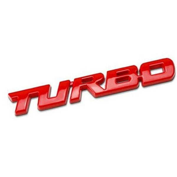 autocollant turbo rouge