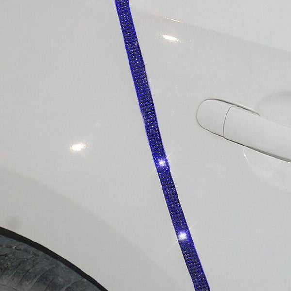 bande autocollante protection pour voiture bleu diamant