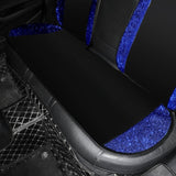 couvre-siège strass bleu