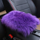 housse pour accoudoir voiture fourrure violet