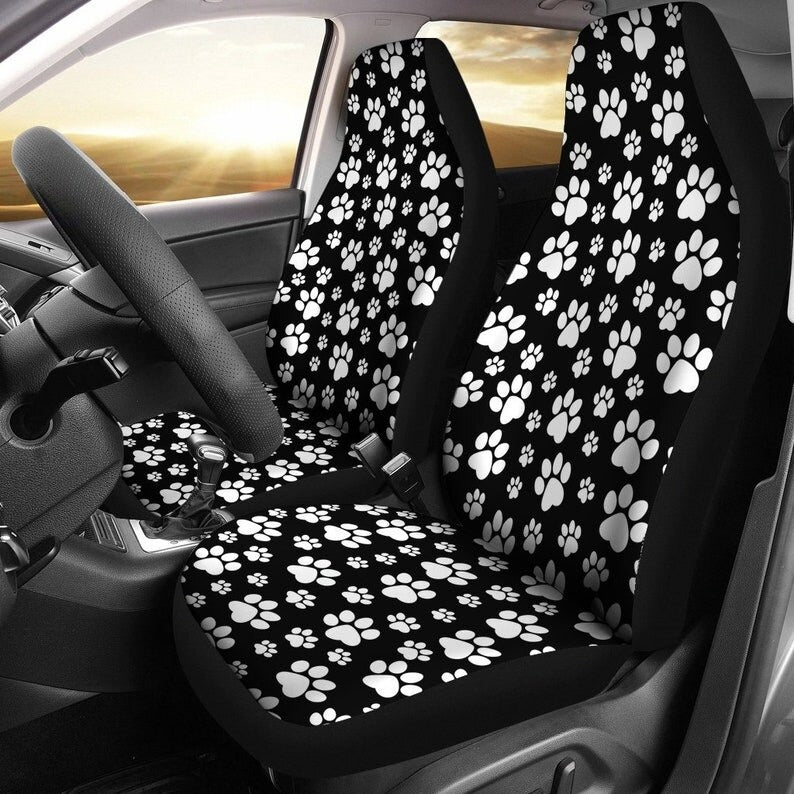 Housse protection siège voiture polyester noir