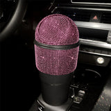 mini poubelle voiture strass rose