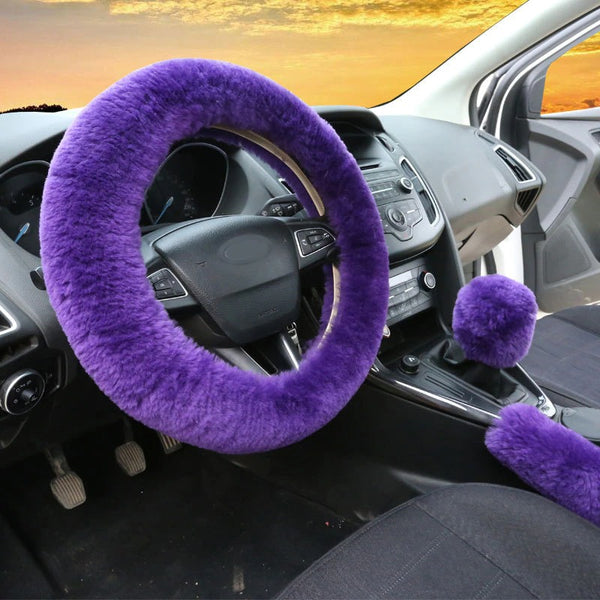 protège volante moumoute violet