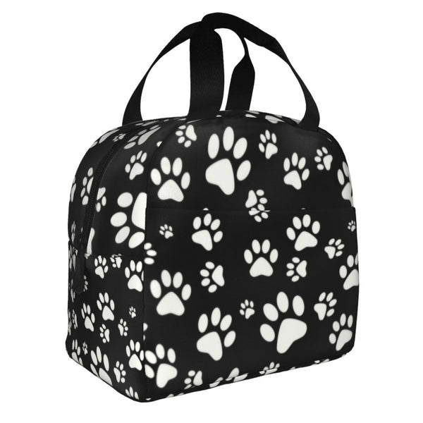 sac déjeuner motif pattes de chiens